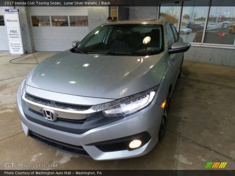 Lunar Silver Metallic / Black 2017 Honda Civic Touring Sedan