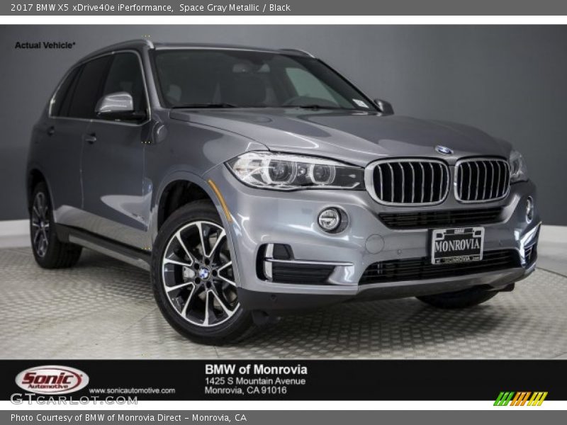 Space Gray Metallic / Black 2017 BMW X5 xDrive40e iPerformance