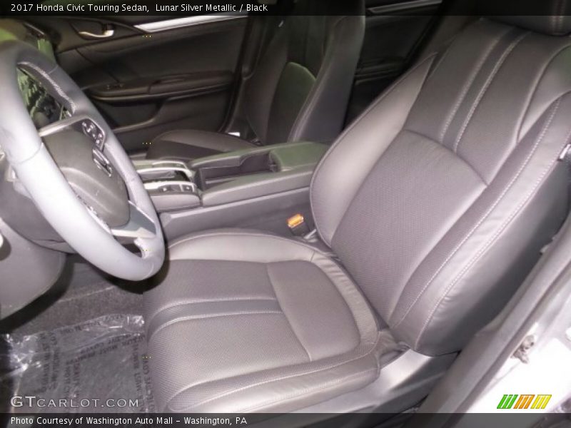 Lunar Silver Metallic / Black 2017 Honda Civic Touring Sedan