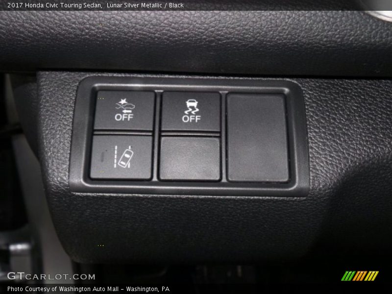 Lunar Silver Metallic / Black 2017 Honda Civic Touring Sedan