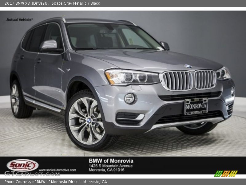 Space Gray Metallic / Black 2017 BMW X3 sDrive28i