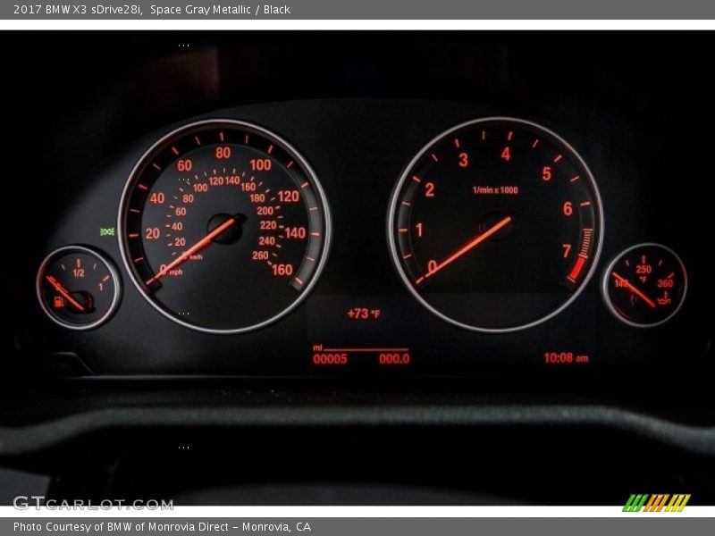 Space Gray Metallic / Black 2017 BMW X3 sDrive28i