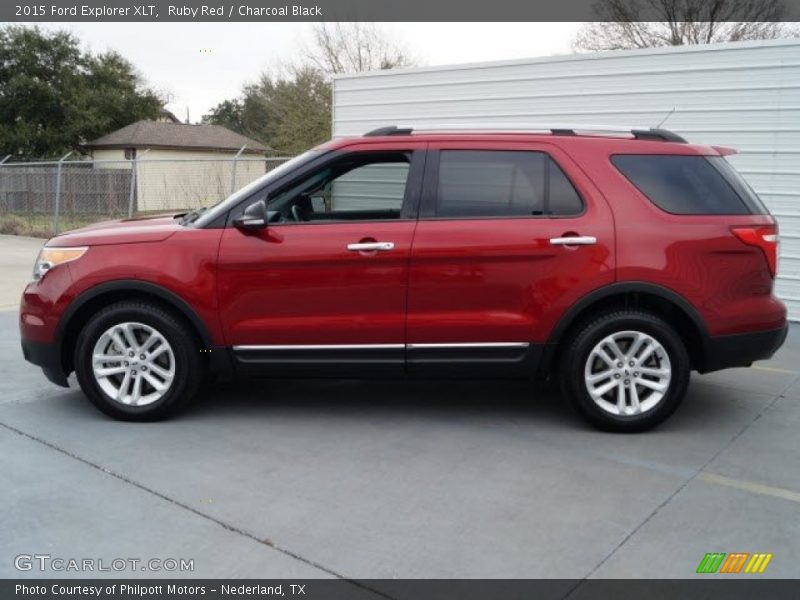 Ruby Red / Charcoal Black 2015 Ford Explorer XLT