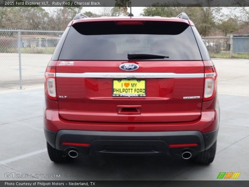 Ruby Red / Charcoal Black 2015 Ford Explorer XLT