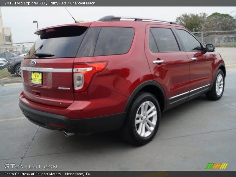 Ruby Red / Charcoal Black 2015 Ford Explorer XLT