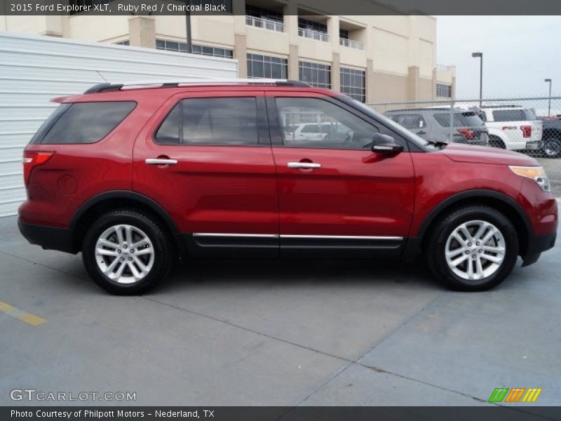 Ruby Red / Charcoal Black 2015 Ford Explorer XLT