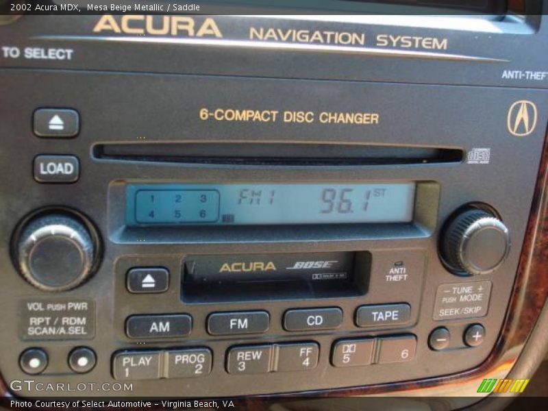 Mesa Beige Metallic / Saddle 2002 Acura MDX