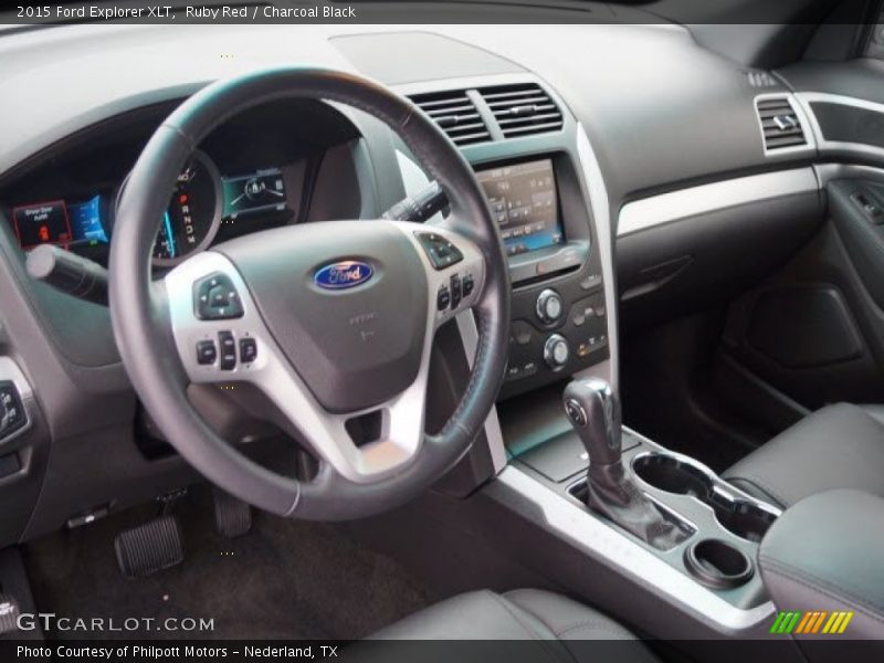 Ruby Red / Charcoal Black 2015 Ford Explorer XLT