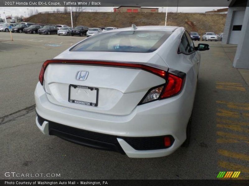 Taffeta White / Black 2017 Honda Civic EX-L Coupe
