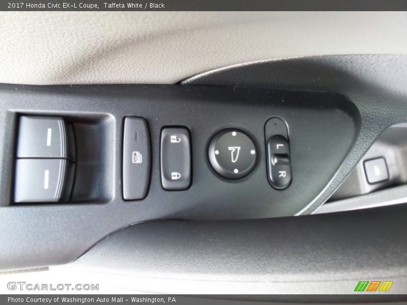 Taffeta White / Black 2017 Honda Civic EX-L Coupe