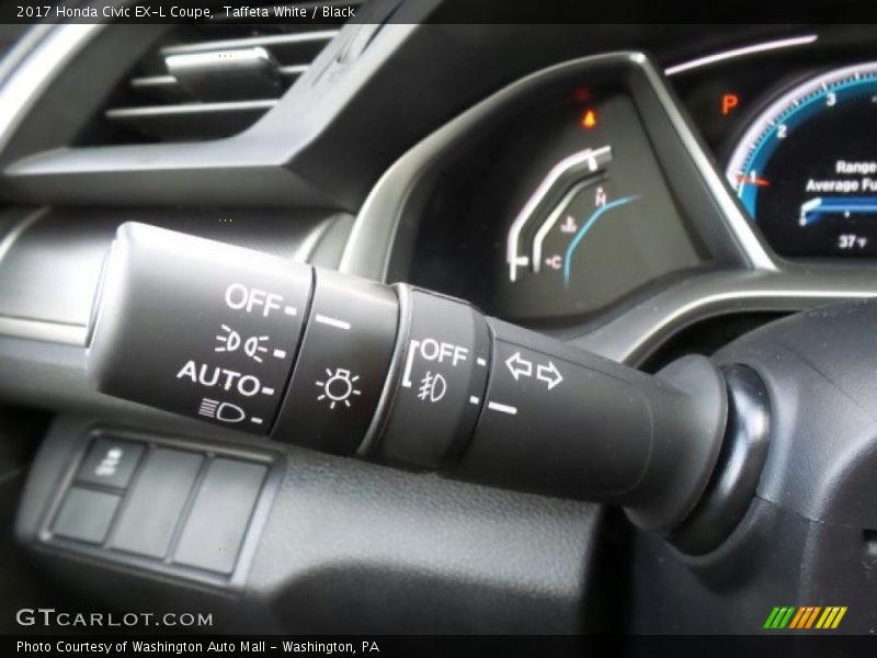 Taffeta White / Black 2017 Honda Civic EX-L Coupe