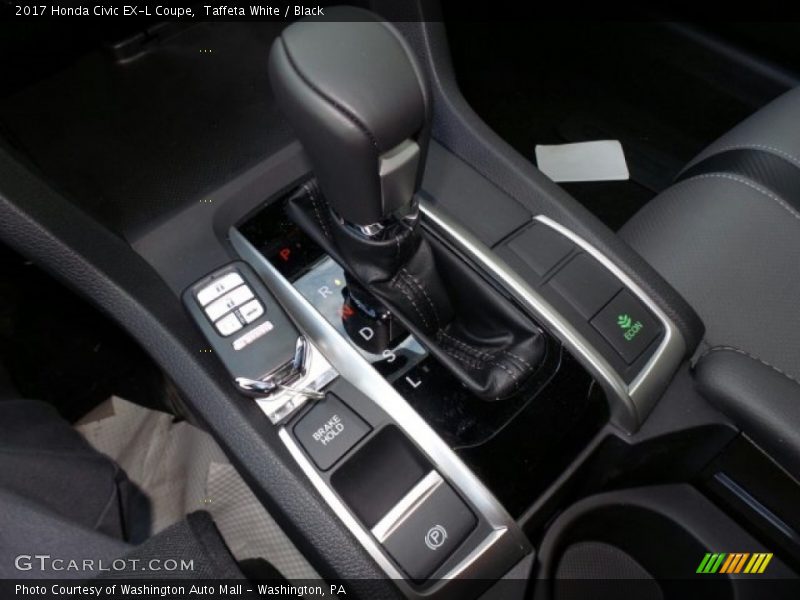 Taffeta White / Black 2017 Honda Civic EX-L Coupe