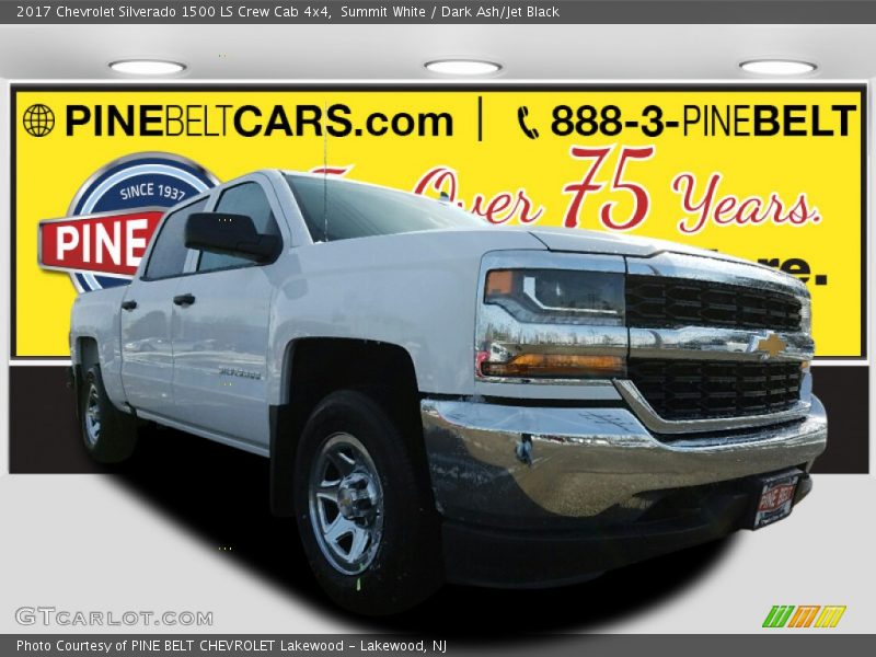 Summit White / Dark Ash/Jet Black 2017 Chevrolet Silverado 1500 LS Crew Cab 4x4