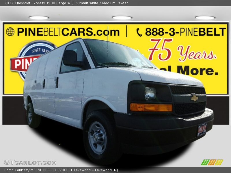Summit White / Medium Pewter 2017 Chevrolet Express 3500 Cargo WT