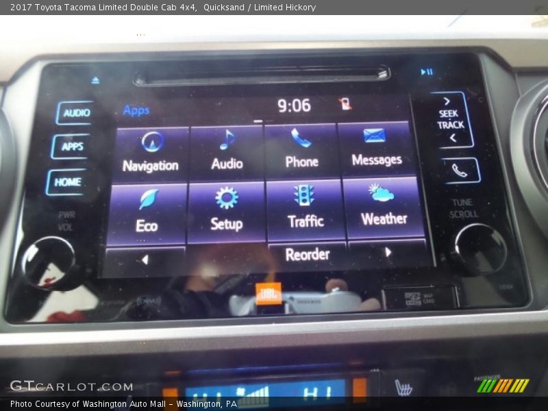 Controls of 2017 Tacoma Limited Double Cab 4x4