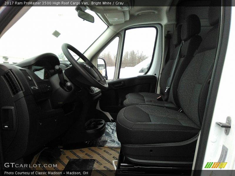  2017 ProMaster 3500 High Roof Cargo Van Gray Interior