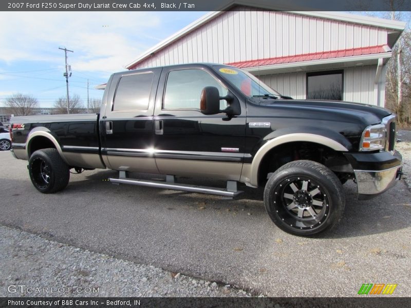 Black / Tan 2007 Ford F250 Super Duty Lariat Crew Cab 4x4