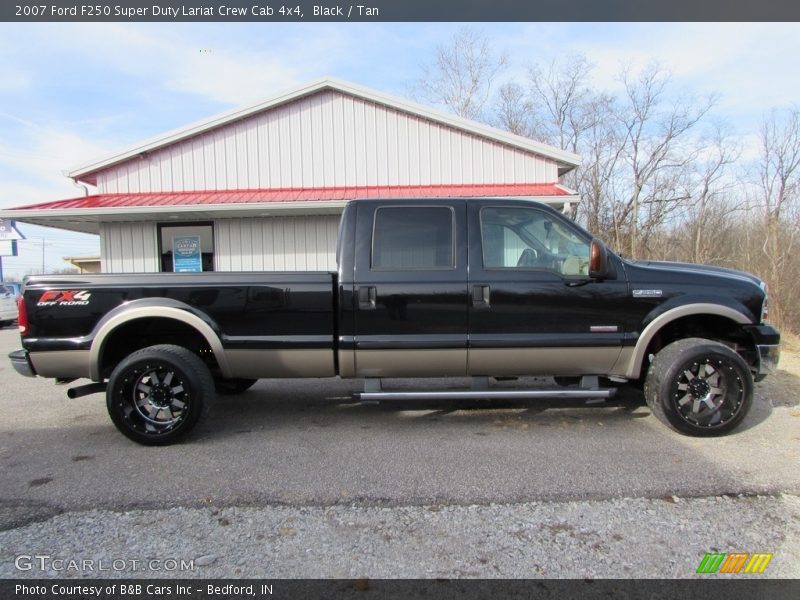 Black / Tan 2007 Ford F250 Super Duty Lariat Crew Cab 4x4