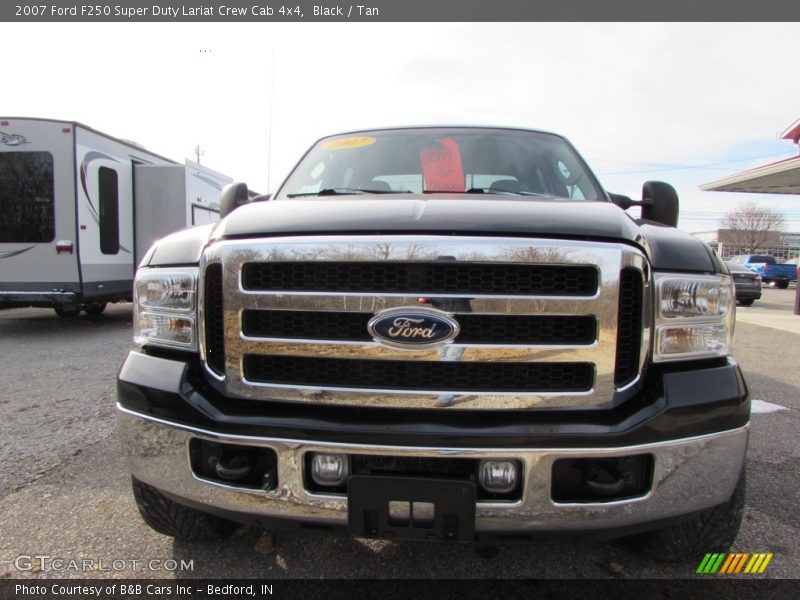 Black / Tan 2007 Ford F250 Super Duty Lariat Crew Cab 4x4