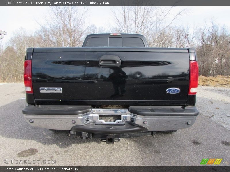Black / Tan 2007 Ford F250 Super Duty Lariat Crew Cab 4x4