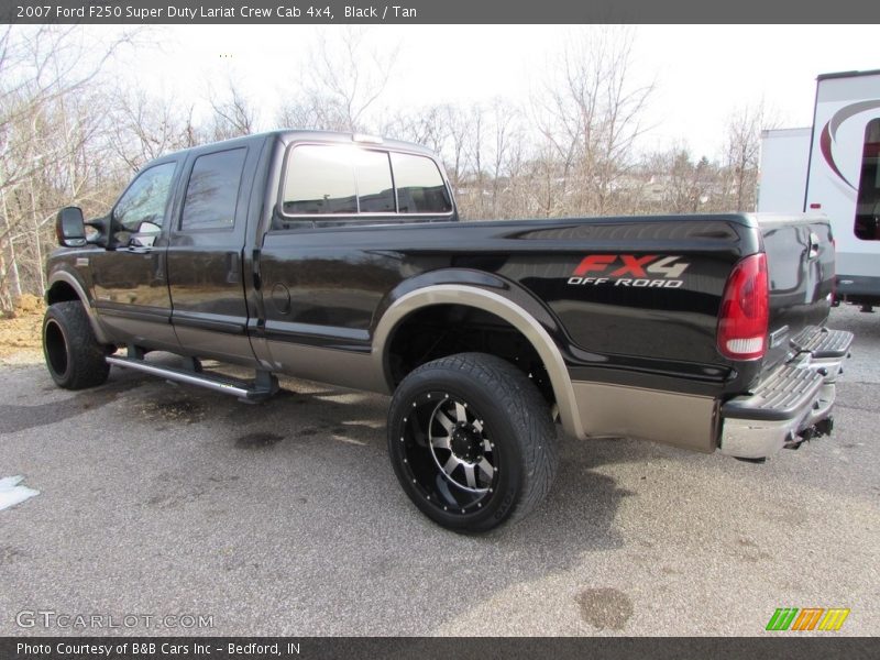 Black / Tan 2007 Ford F250 Super Duty Lariat Crew Cab 4x4