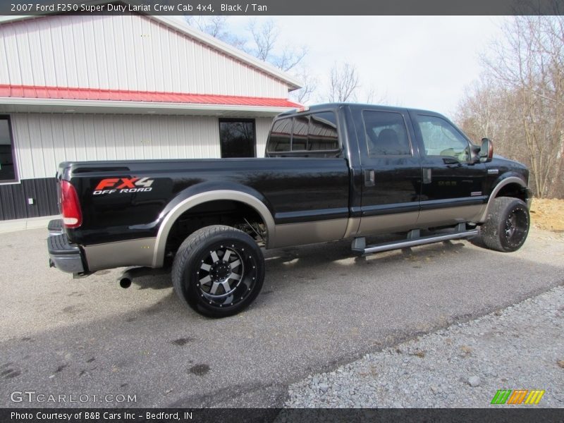 Black / Tan 2007 Ford F250 Super Duty Lariat Crew Cab 4x4