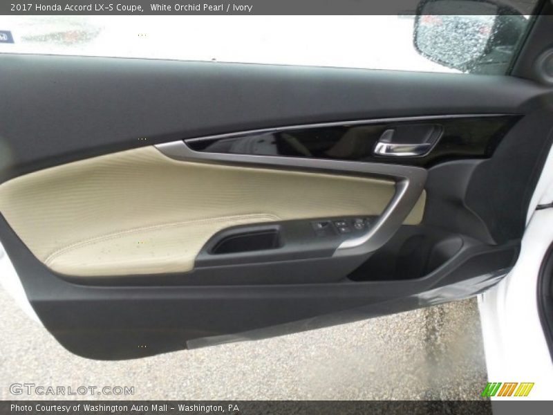 White Orchid Pearl / Ivory 2017 Honda Accord LX-S Coupe
