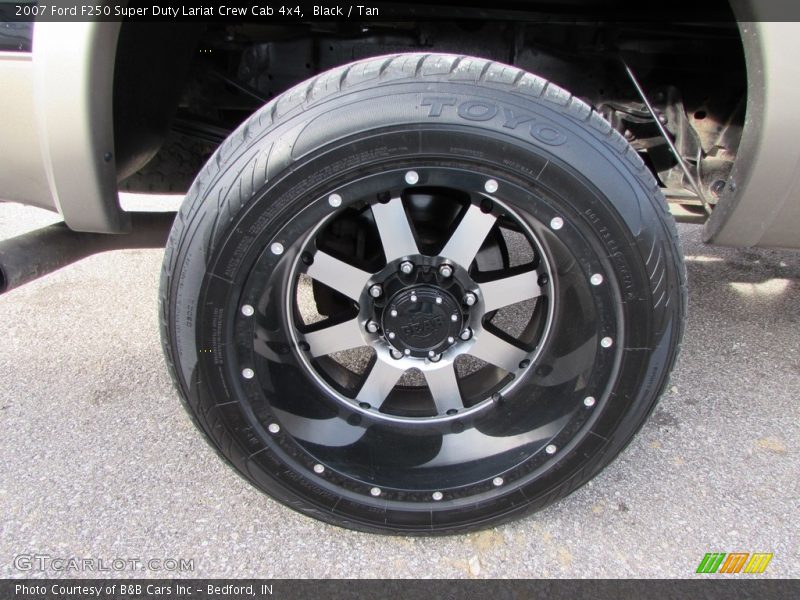 Black / Tan 2007 Ford F250 Super Duty Lariat Crew Cab 4x4