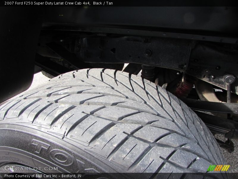 Black / Tan 2007 Ford F250 Super Duty Lariat Crew Cab 4x4