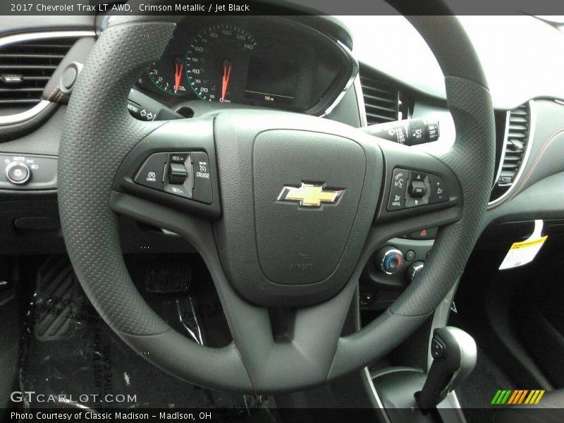 Crimson Metallic / Jet Black 2017 Chevrolet Trax LT AWD