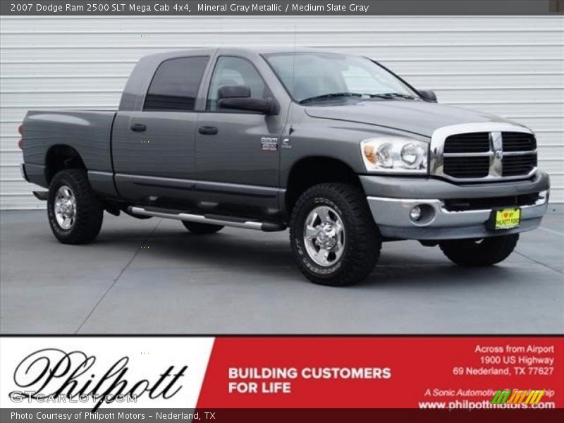 Mineral Gray Metallic / Medium Slate Gray 2007 Dodge Ram 2500 SLT Mega Cab 4x4