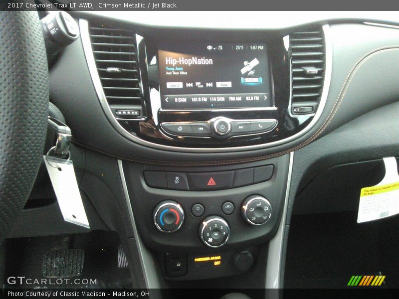 Crimson Metallic / Jet Black 2017 Chevrolet Trax LT AWD