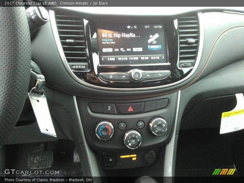 Crimson Metallic / Jet Black 2017 Chevrolet Trax LT AWD