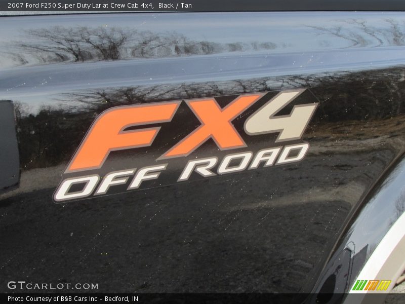 Black / Tan 2007 Ford F250 Super Duty Lariat Crew Cab 4x4