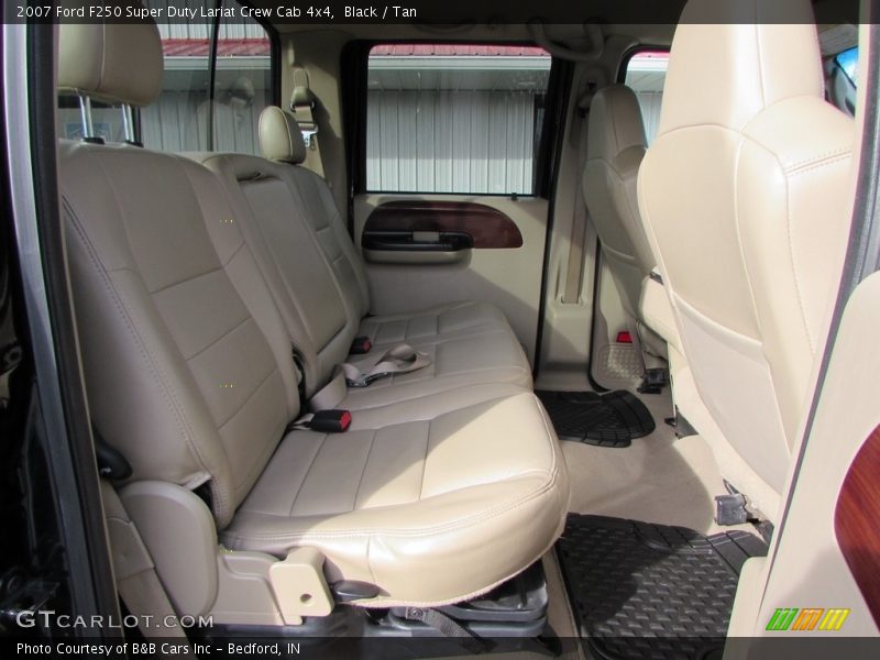 Black / Tan 2007 Ford F250 Super Duty Lariat Crew Cab 4x4