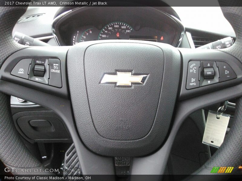 Crimson Metallic / Jet Black 2017 Chevrolet Trax LT AWD