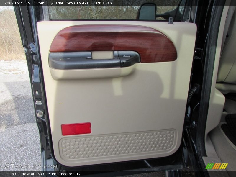 Black / Tan 2007 Ford F250 Super Duty Lariat Crew Cab 4x4