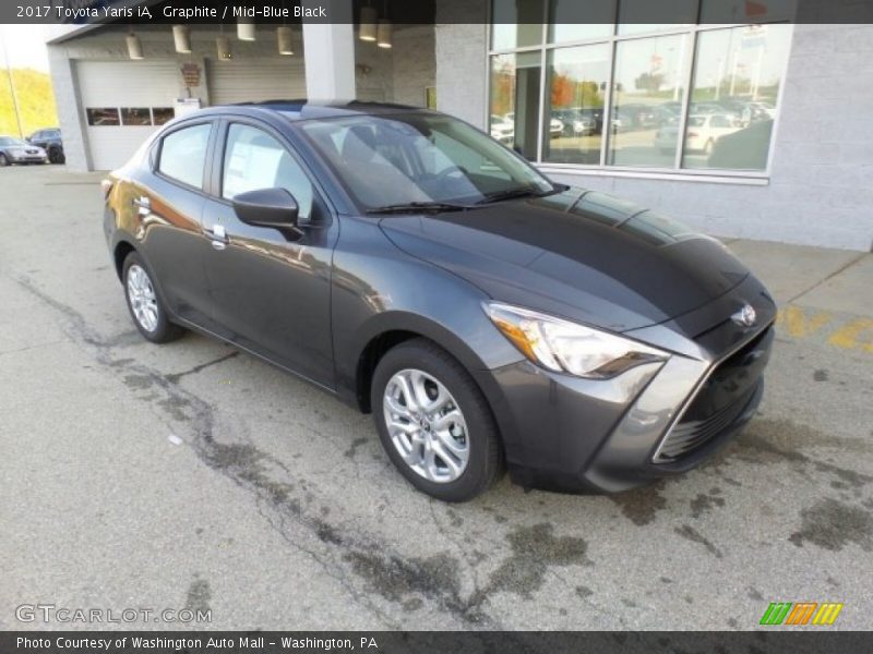 Graphite / Mid-Blue Black 2017 Toyota Yaris iA