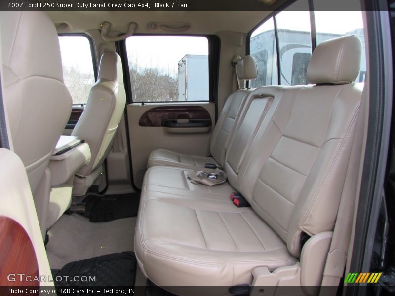 Black / Tan 2007 Ford F250 Super Duty Lariat Crew Cab 4x4