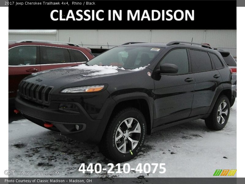 Rhino / Black 2017 Jeep Cherokee Trailhawk 4x4