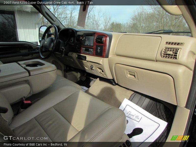 Black / Tan 2007 Ford F250 Super Duty Lariat Crew Cab 4x4
