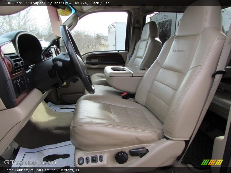 Black / Tan 2007 Ford F250 Super Duty Lariat Crew Cab 4x4