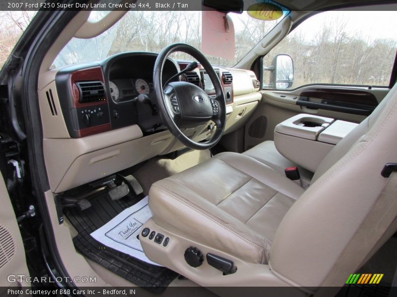 Black / Tan 2007 Ford F250 Super Duty Lariat Crew Cab 4x4
