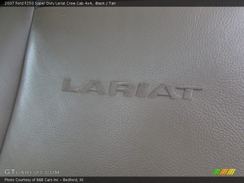 Black / Tan 2007 Ford F250 Super Duty Lariat Crew Cab 4x4