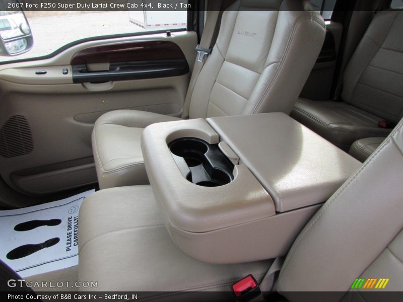 Black / Tan 2007 Ford F250 Super Duty Lariat Crew Cab 4x4
