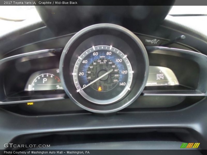 Graphite / Mid-Blue Black 2017 Toyota Yaris iA