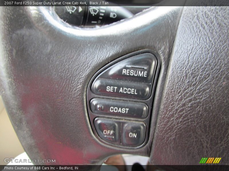 Black / Tan 2007 Ford F250 Super Duty Lariat Crew Cab 4x4