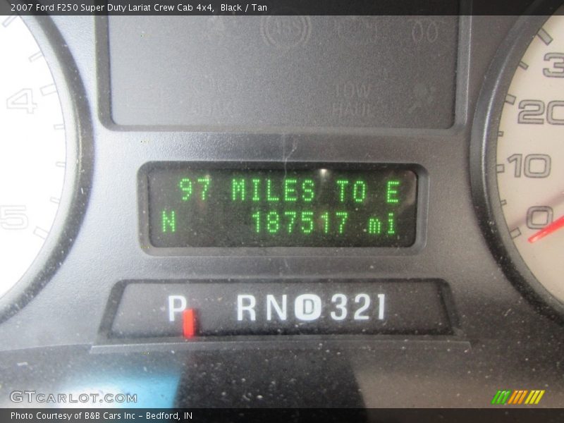 Black / Tan 2007 Ford F250 Super Duty Lariat Crew Cab 4x4