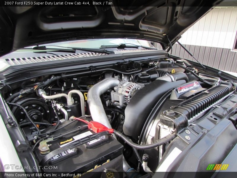 Black / Tan 2007 Ford F250 Super Duty Lariat Crew Cab 4x4