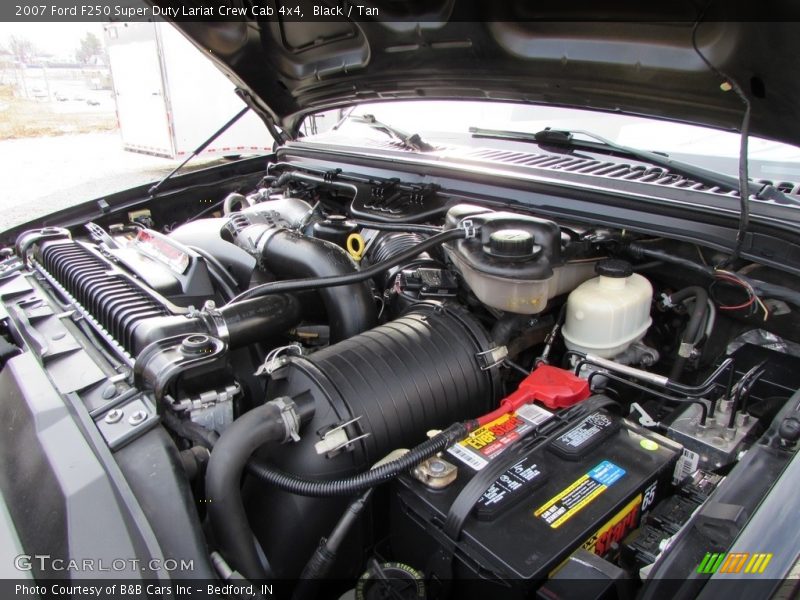 Black / Tan 2007 Ford F250 Super Duty Lariat Crew Cab 4x4